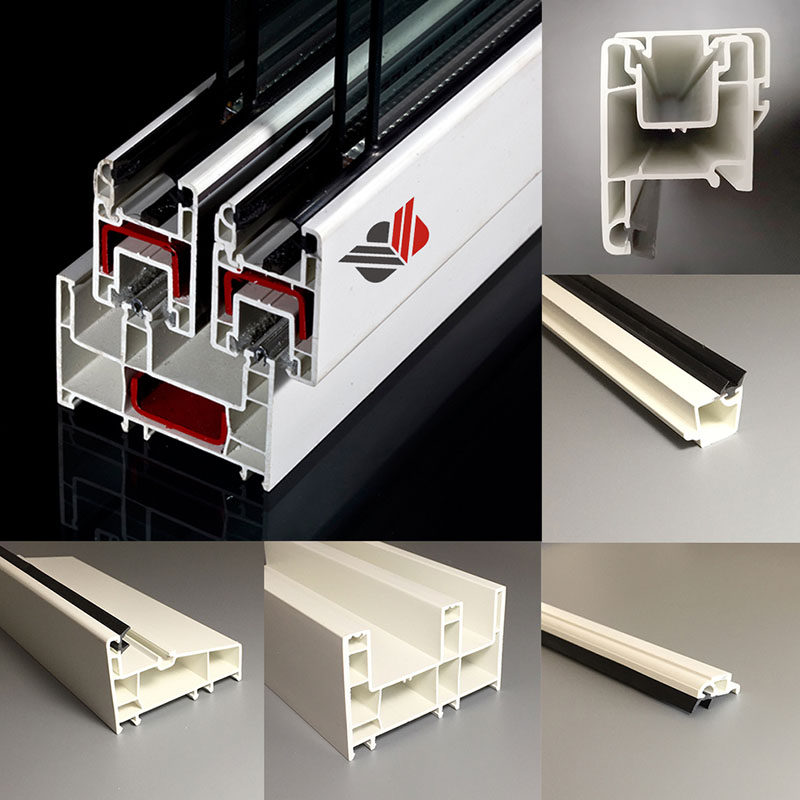 Hoja corrediza de perfil uPVC serie 80 mm 80mm Series uPVC Profile Sliding Sash