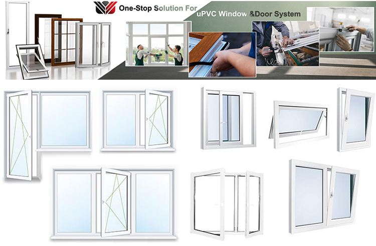 Terrassenschiebetür in weißer Farbe. Verwenden Sie Vinylprofile mit Griff White Color Sliding Patio Door Use Vinyl Profiles with Handle