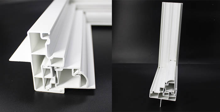 Profils de fenêtres coulissantes UPVC de style américain en gros Profils de fenêtres coulissantes UPVC de style américain en gros